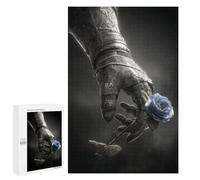 Puzzles pour Adolescents 1000 PCS Gothic Blue Rose Armor Hand Puzzles pour Adolescents Améliorent La Mémoire Difficiles À Compléter Jeux Stimulants 1000 PCS