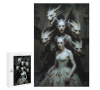 Puzzles pour Adolescents 1000 PCS Haunted Mansion Puzzles pour Adultes Jeu Familial Décoration Parfaite Difficile À Compléter 1000 PCS