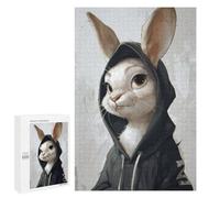 Puzzles pour Adolescents 1000 PCS Hoodie Hare Puzzles pour Adolescents, Jouets À Faire Soi-même, Activités Amusantes À La Maison pour Passer Le Temps, 1000 PCS