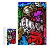 Puzzles pour Adolescents 1000 PCS Jesus with Mary and Martha Puzzles pour Adolescents, Jouets Anti-Stress, Décoration Murale, Cadeaux d'anniversaire Et De Noël Uniques 1000 PCS