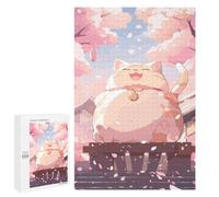 Puzzles pour Adolescents 1000 PCS Laughing Kawaii Cat Japan Casse-têtes pour Adultes Jeu De Réflexion Assemblage De Motifs Interaction Parent-Enfant 1000 PCS