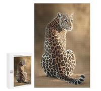 Puzzles pour Adolescents 1000 PCS Leopard Wildlife Art Print Puzzles pour Adultes Assemblage De Modèles De Puzzles Défi À Réaliser Soirée Jeux Et Divertissement en Famille 1000 PCS
