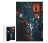Puzzles pour Adolescents 1000 PCS Little Cat in Tokyo Casse-têtes pour Adultes Jeu De Réflexion Assemblage De Motifs Interaction Parent-Enfant 1000 PCS