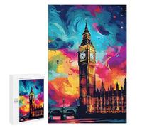 Puzzles pour Adolescents 1000 PCS London's Vibrant Big Ben -1 Puzzles pour Adolescents Améliorent La Mémoire Difficiles À Compléter Jeux Stimulants 1000 PCS