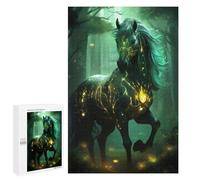 Puzzles pour Adolescents 1000 PCS Magic Forest Horse Puzzles pour Adolescents, Jouets Anti-Stress, Décoration Murale, Cadeaux d'anniversaire Et De Noël Uniques 1000 PCS
