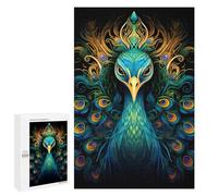 Puzzles pour Adolescents 1000 PCS Magical Peacock Artwork Puzzles pour Adultes Jeu De Réflexion Décoration Intérieure Activités Amusantes À La Maison 1000 PCS