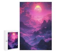 Puzzles pour Adolescents 1000 PCS Magical Pink Sky Landscape Puzzles pour Adolescents Améliorent La Mémoire Difficiles À Compléter Jeux Stimulants 1000 PCS