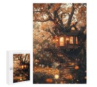 Puzzles pour Adolescents 1000 PCS Magical Treehouse Lighting Puzzles pour Adultes Activités Familiales Interaction Parent-Enfant Jeu Au Design Élégant 1000 PCS