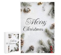 Puzzles pour Adolescents 1000 PCS Merry Christmas Decor Puzzles pour Adultes Jouets Anti-Stress pour S'amuser en Famille Interaction Parent-Enfant 1000 PCS