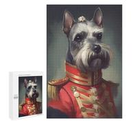 Puzzles pour Adolescents 1000 PCS Miniature Schnauzer Dog Puzzles pour Adolescents, Jouets Anti-Stress, Décoration Murale, Cadeaux d'anniversaire Et De Noël Uniques 1000 PCS