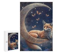 Puzzles pour Adolescents 1000 PCS Moonlit Fox Dreams -1 Puzzles pour Adultes Jeu De Réflexion Décoration Intérieure Activités Amusantes À La Maison 1000 PCS