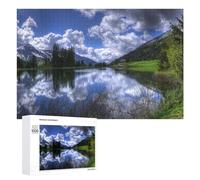 Puzzles pour Adolescents 1000 PCS Mountain Lake Reflections Puzzles pour Adultes Jeu De Réflexion Décoration Intérieure Activités Amusantes À La Maison 1000 PCS