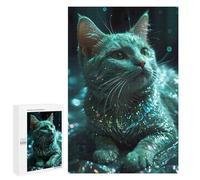 Puzzles pour Adolescents 1000 PCS Mystic Cat Puzzles pour Adultes - Jeu Manuel Anti-Stress - Cadeaux Uniques pour Anniversaire Et Noël 1000 PCS