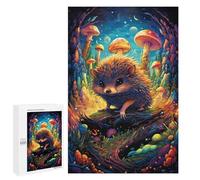 Puzzles pour Adolescents 1000 PCS Mystical Hedgehog Forest Puzzles pour Adultes Jeu De Réflexion Décoration Intérieure Activités Amusantes À La Maison 1000 PCS