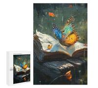 Puzzles pour Adolescents 1000 PCS Nature's Whisper Butterfly Book Puzzles pour Adultes Assemblage De Modèles De Puzzles Défi À Réaliser Soirée Jeux Et Divertissement en Famille 1000 PCS