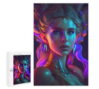 Puzzles pour Adolescents 1000 PCS Neon Fantasy Portrait -1 Puzzles pour Adolescents, Jouets Anti-Stress, Décoration Murale, Cadeaux d'anniversaire Et De Noël Uniques 1000 PCS