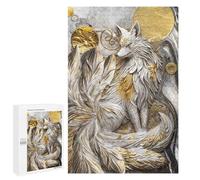 Puzzles pour Adolescents 1000 PCS Nine Tailed Fox Elegance Puzzles pour Adolescents - Jeu Familial - Décoration Murale - Interaction Parent-Enfant 1000 PCS