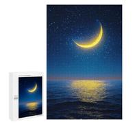 Puzzles pour Adolescents 1000 PCS Ocean Moonlit Night Sky Puzzles pour Adultes Assemblage De Modèles De Puzzles Défi À Réaliser Soirée Jeux Et Divertissement en Famille 1000 PCS