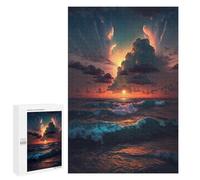 Puzzles pour Adolescents 1000 PCS Ocean Sunset Waves-2 Puzzles pour Adolescents Améliorent La Mémoire Difficiles À Compléter Jeux Stimulants 1000 PCS