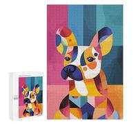 Puzzles pour Adolescents 1000 PCS Original Abstract French Bulldog Dog Portrait Puzzles pour Adultes Jeux Familiaux pour S'amuser en Famille Offrez des Cadeaux pour Toute La Famille 1000 PCS
