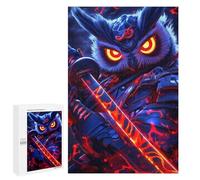 Puzzles pour Adolescents 1000 PCS Owl Samurai Warrior Casse-tête pour Adultes, Jeu De Réflexion Difficile, Original, Cadeau d'anniversaire 1000 PCS