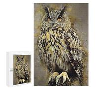 Puzzles pour Adolescents 1000 PCS Owl Watercolor Puzzles pour Adolescents - Jeu Familial - Décoration Murale - Interaction Parent-Enfant 1000 PCS