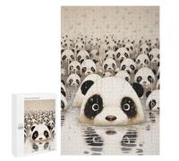 Puzzles pour Adolescents 1000 PCS Panda Rain Animals Art Puzzles pour Adultes, Jouets Anti-Stress, Activités Amusantes À Faire À La Maison, 1000 PCS