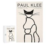 Puzzles pour Adolescents 1000 PCS Paul Klee Line Art Cat Puzzles Jeux De Détente Décoration Parfaite Cadeaux Uniques d'anniversaire Et De Noël 1000 PCS