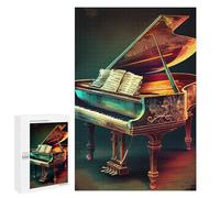 Puzzles pour Adolescents 1000 PCS Piano Illustration Puzzles pour Adultes - Jeu Manuel Anti-Stress - Cadeaux Uniques pour Anniversaire Et Noël 1000 PCS