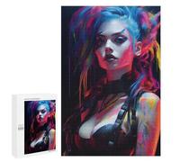 Puzzles pour Adolescents 1000 PCS Punk Girl No2 Puzzles pour Adolescents, Jouets Anti-Stress, Décoration Murale, Cadeaux d'anniversaire Et De Noël Uniques 1000 PCS