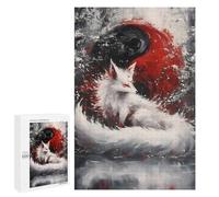 Puzzles pour Adolescents 1000 PCS Puzzle pour Adultes Art Fox Yin Yang Puzzle Mural Difficile À Difficile Aide À Exercer Le Cerveau 1000 PCS
