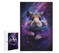 Puzzles pour Adolescents 1000 PCS Puzzle pour Adultes Cosmic Hamster Art Print-5 Puzzle Mural Difficile À Difficile Aide À Exercer Le Cerveau 1000 PCS