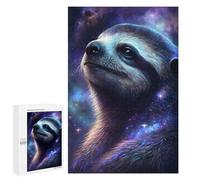 Puzzles pour Adolescents 1000 PCS Puzzle pour Adultes Galactic Sloth Portrait Puzzle Mural Difficile À Difficile Aide À Exercer Le Cerveau 1000 PCS