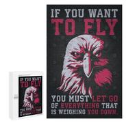 Puzzles pour Adolescents 1000 PCS Puzzle pour Adultes to Fly Eagle Motivation Puzzle Mural Difficile À Difficile Aide À Exercer Le Cerveau 1000 PCS