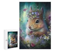 Puzzles pour Adolescents 1000 PCS Puzzles Adorable Little Squirrel Puzzle Jeu Manuel Décoration Murale Idéal comme Cadeau pour Toute La Famille 1000 PCS