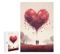 Puzzles pour Adolescents 1000 PCS Puzzles Cute Couple in Love Puzzle Jeu Manuel Décoration Murale Idéal comme Cadeau pour Toute La Famille 1000 PCS