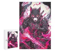 Puzzles pour Adolescents 1000 PCS Puzzles pour Adultes Dalmatian Dog Samurai Warrior Jeu De Réflexion Amusant Et Humoristique pour Stimuler Le Cerveau 1000 PCS