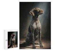 Puzzles pour Adolescents 1000 PCS Puzzles pour Adultes German Shorthaired Pointer Portrait Jeu De Réflexion Amusant Et Humoristique pour Stimuler Le Cerveau 1000 PCS