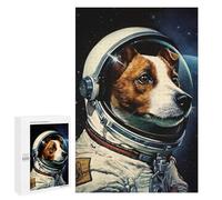 Puzzles pour Adolescents 1000 PCS Puzzles pour Adultes Jack Russell Terrier Space Jeu De Réflexion Amusant Et Humoristique pour Stimuler Le Cerveau 1000 PCS