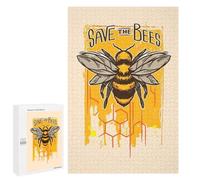 Puzzles pour Adolescents 1000 PCS Puzzles pour Adultes Save The Bees Jeu De Réflexion Amusant Et Humoristique pour Stimuler Le Cerveau 1000 PCS
