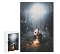 Puzzles pour Adolescents 1000 PCS Puzzles pour Adultes The Panda in The Forest Jeux De Société en Famille Offre Cadeau d'anniversaire pour Toute La Famille 1000 PCS