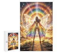 Puzzles pour Adolescents 1000 PCS Radiant Rainbow Goddess Puzzles pour Adolescents, Jouets Anti-Stress, Décoration Murale, Cadeaux d'anniversaire Et De Noël Uniques 1000 PCS