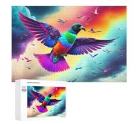 Puzzles pour Adolescents 1000 PCS Rainbow Bird Sky Flight Puzzles pour Adultes Jeux Relaxants Découpe De Précision Jeu Stimulant Cadeaux 1000 PCS