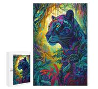 Puzzles pour Adolescents 1000 PCS Rainbow Jaguar in Amazon Rainforest Puzzles pour Adolescents Améliorent La Mémoire Difficiles À Compléter Jeux Stimulants 1000 PCS