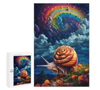 Puzzles pour Adolescents 1000 PCS Rainbow Snail Journey Puzzles pour Adultes Jeu De Réflexion Décoration Intérieure Activités Amusantes À La Maison 1000 PCS