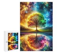 Puzzles pour Adolescents 1000 PCS Rainbow Tree Cosmic Puzzles pour Adolescents, Jouets Anti-Stress, Décoration Murale, Cadeaux d'anniversaire Et De Noël Uniques 1000 PCS