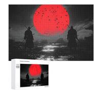 Puzzles pour Adolescents 1000 PCS Samurai Silhouettes Casse-têtes pour Adultes Jeu De Réflexion Assemblage De Motifs Interaction Parent-Enfant 1000 PCS