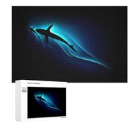 Puzzles pour Adolescents 1000 PCS Sharks in The Deep Blue Sea Puzzles pour Adultes Jeu De Réflexion Décoration Intérieure Activités Amusantes À La Maison 1000 PCS