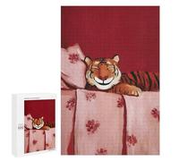 Puzzles pour Adolescents 1000 PCS Sleeping Tiger Painting Casse-têtes pour Adultes Jeux De Détente Analyse Et Logique Activités Amusantes À La Maison, 1000 PCS