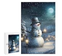 Puzzles pour Adolescents 1000 PCS Snowman Winter Christmas Puzzles pour Adolescents, Jouets Anti-Stress, Décoration Murale, Cadeaux d'anniversaire Et De Noël Uniques 1000 PCS